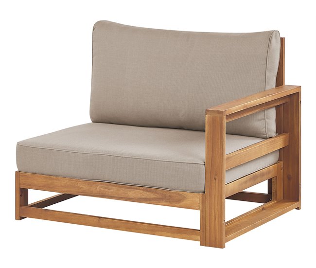 Beliani Conjunto de jardín TIMOR Gris Oscuro