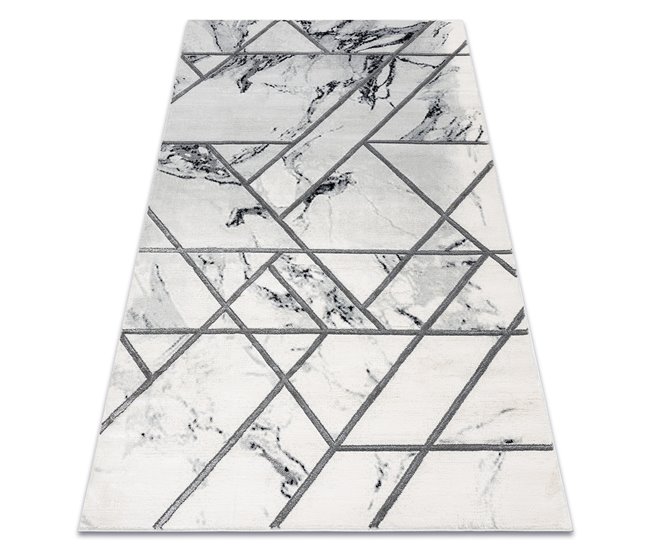 Alfombra EMERALD exclusivo 0085 glamour 120x170 Blanco/ Gris