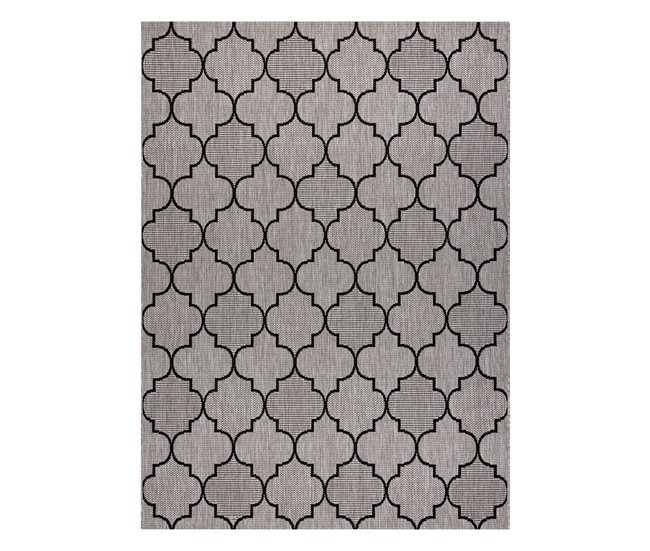 Alfombra de cuerda sisal FLOORLUX 20607 Espaldera marroquí 200x290 Gris