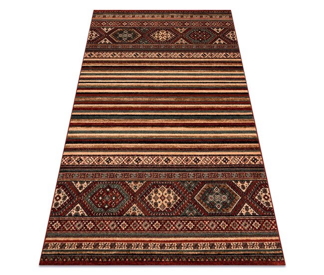 Alfombra de lana KASHQAI 4356 300 Étnico 67x130 Terracota