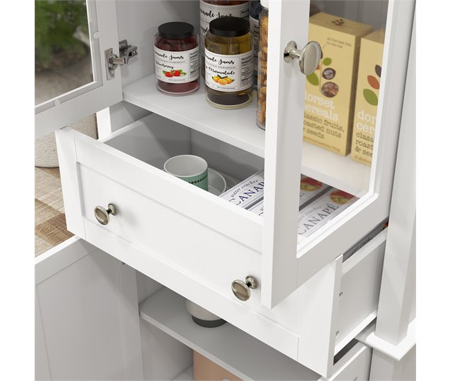 Alacena de Cocina MDF HOMCOM, hogar - cocina Blanco