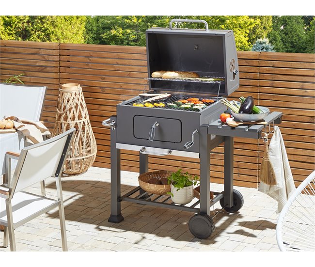 Beliani Barbacoa de carbón PAVLOF Gris