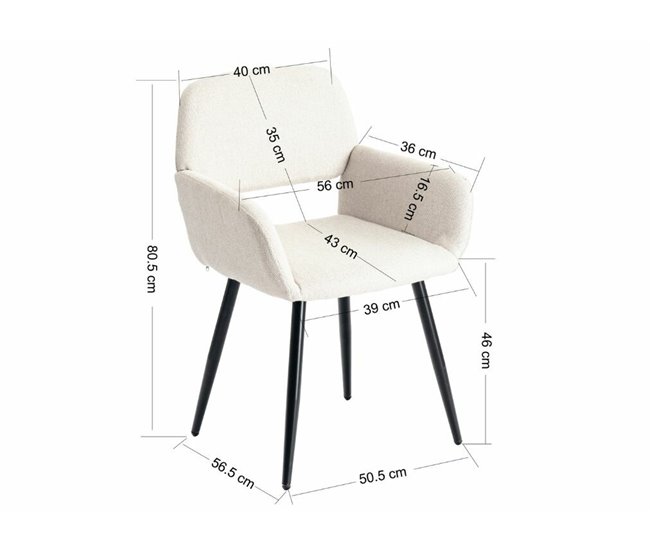 Conjunto de mesa extensible efecto madera y 4 sillas Blanco/ Negro