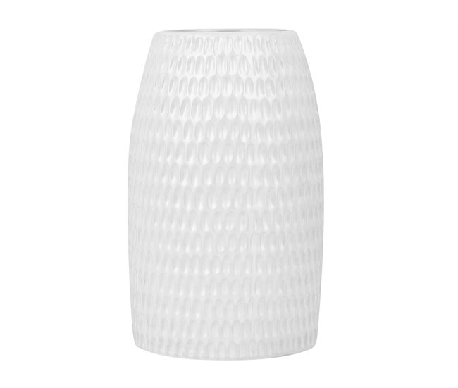 Beliani Jarrón decorativo LINZI Blanco