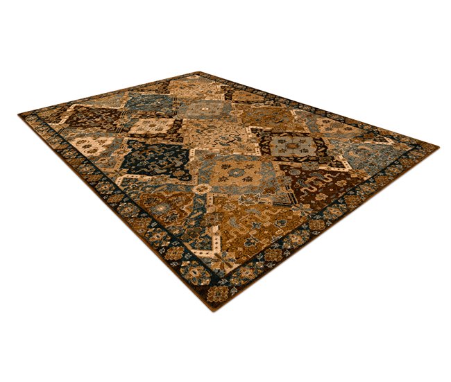 Alfombra de lana OMEGA Torino oriental 170x235 Marron
