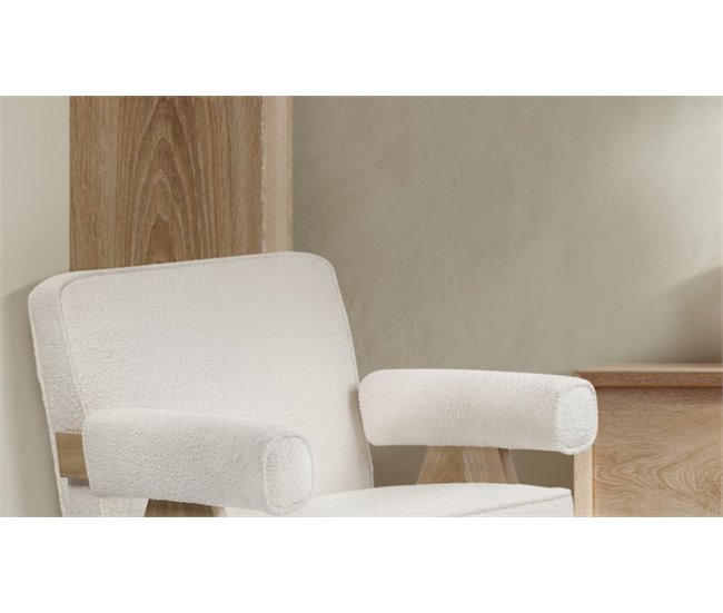 Sillón decorativo ARTEMISA blanco Blanco