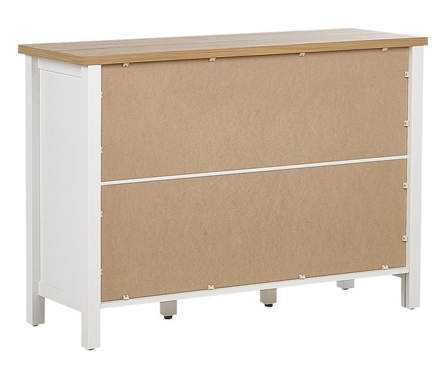 Beliani Aparador ATOCA Blanco/ Beige