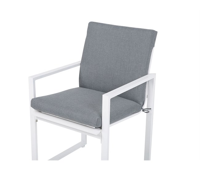 Beliani Silla de jardín PANCOLE Gris