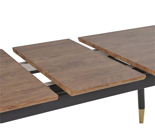 Beliani Conjunto de 2 mesas auxiliares CAMROSE 90x160 Marron