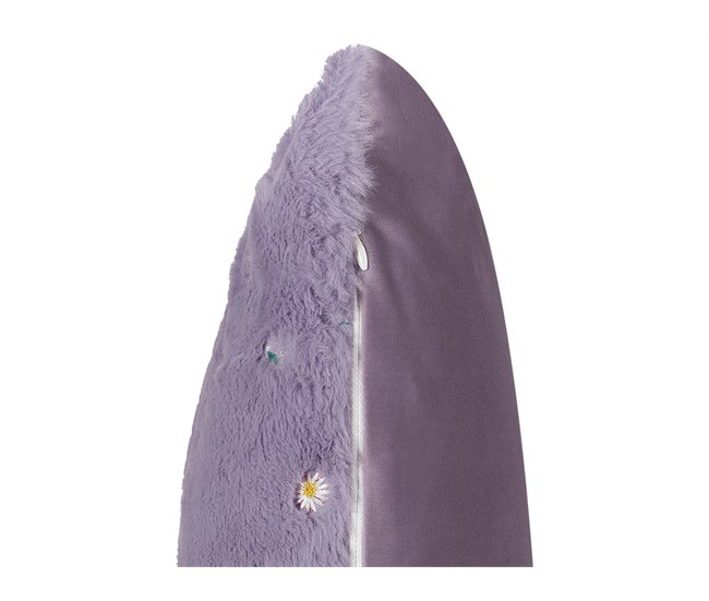 Beliani Cojín decorativo LAVATERA Lavanda