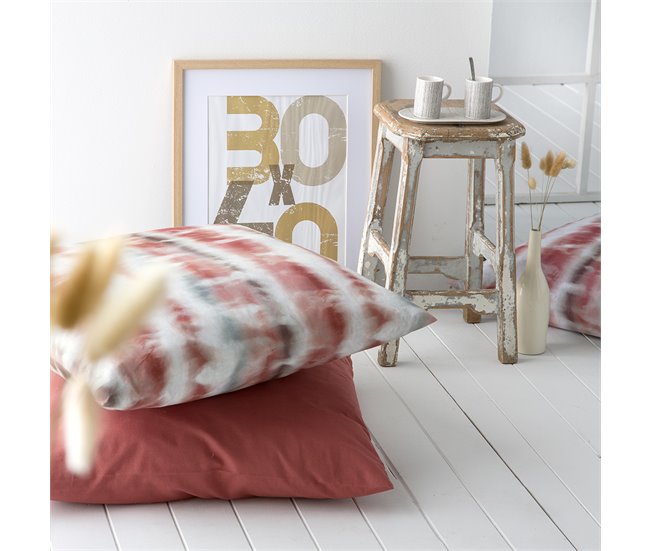 2 Fundas de almohada 100% algodón percal SATET Multicolor