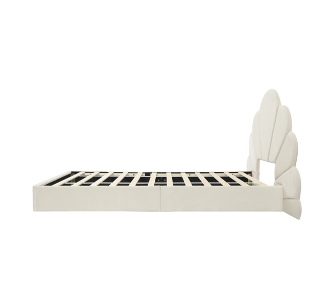 Cama infantil de terciopelo 137x205 Beige