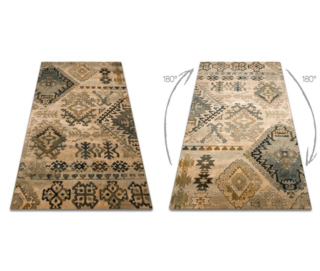 Alfombra de lana POLONIA Bali oriental Étnico 235x350 Verde