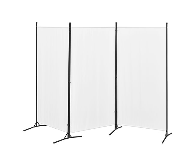 Biombo Separador de 3 Paneles Teruel Blanco