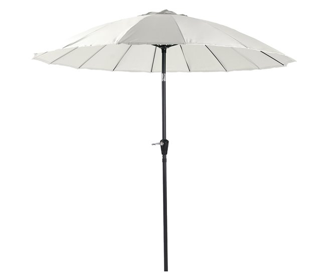 Acomoda Textil – Sombrilla de Jardín Inclinable con Manivela. Beige