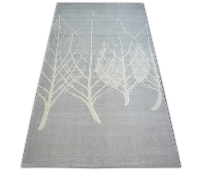 Alfombra SCANDI 18281/652 Hojas 80x150 Gris