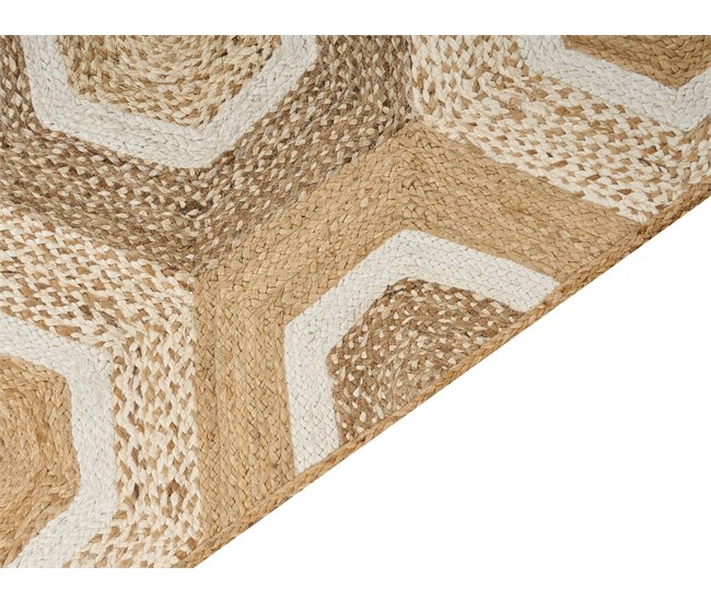 Beliani Alfombra de pelo corto BASOREN 160x230 Beige