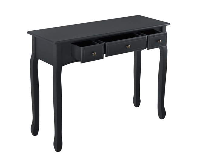 Consola mesa de entrada salón cajones de MDF 03_0004179/2 Negro