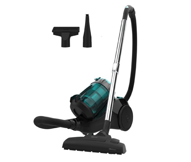 Aspirador trineo Conga Rockstar Multicyclonic Compact Cecotec Negro