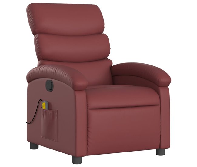 Sillón Reclinable De Masaje Granate