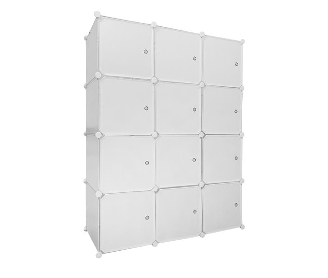 Armario Vestidor Cube Personalizable Boxed Elite 12 Cubos/Puertas 111 Blanco