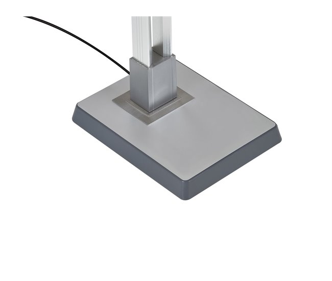 Beliani Lámpara de pie AQUARIUS Gris