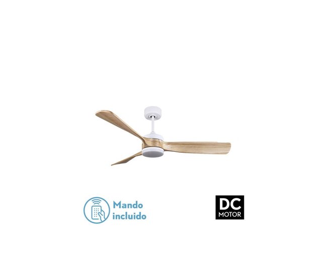 Ventilador De Techo Metal Serie Oriente Blanco