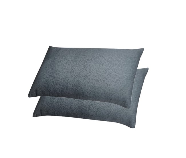 Pack 2 almohadas VISCO ACTI CARBON 70cm Blanco