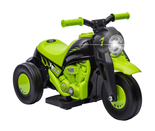 Moto Eléctrica Infantil PP, Metal AIYAPLAY Verde