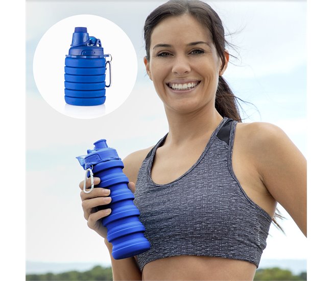 Botella Plegable de Silicona 8435527817725 Azul