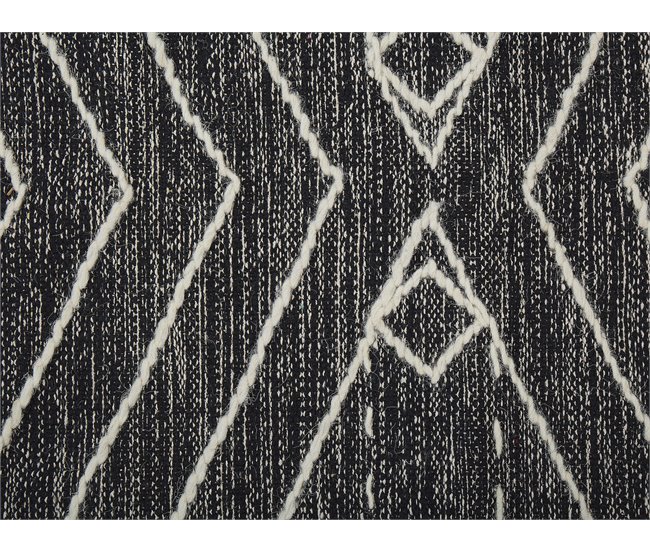 Beliani Alfombra de pelo corto KHENIFRA 140x200 Blanco/ Beige