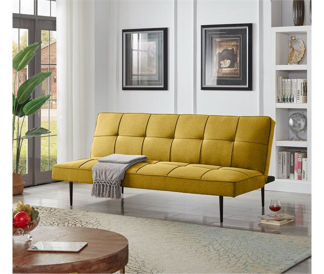 Sofá cama 3 plazas BOWY Amarillo