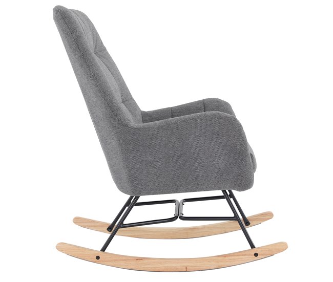 Sillón decorativo balancín PETER Gris