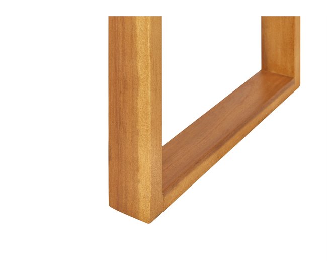 Beliani Conjunto de balcón BELLANO Madera Clara