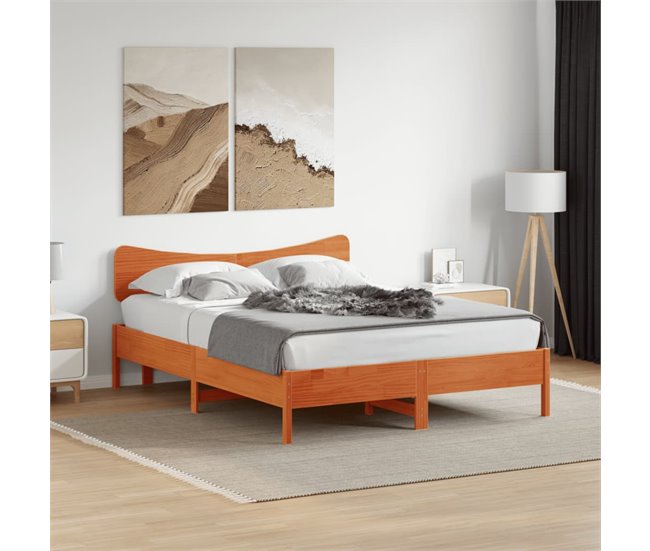 Cabecero cama - Mueble cabecero 165 Marron