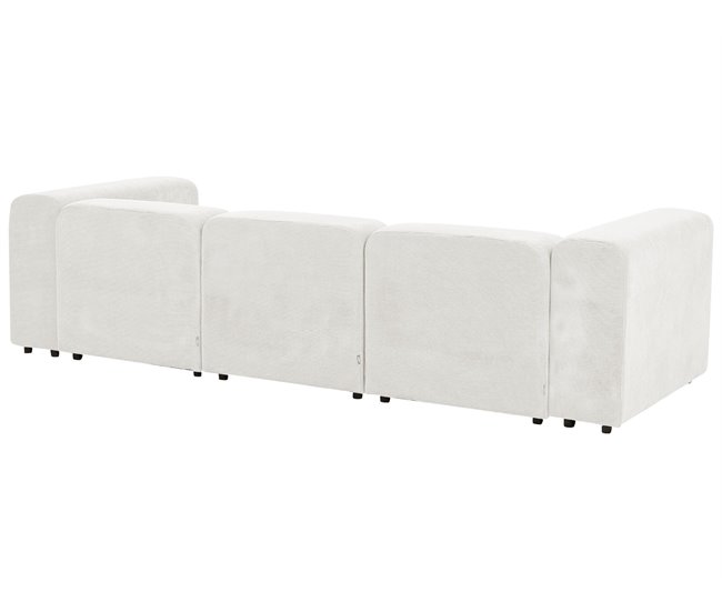 Beliani Sofá modular Pana FALSTERBO Crema