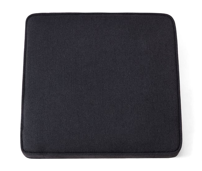 Beliani Sofá de 3 plazas Poliéster CHESTERFIELD Grafito