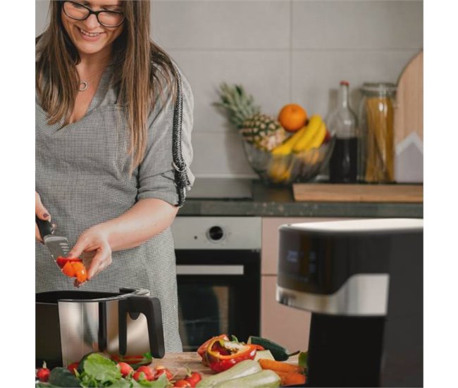 Freidora de Aire 6,5L | UNIVERSALBLUE Negro/ Inox