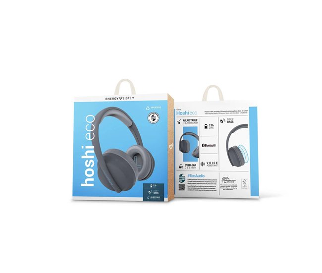Auriculares de Diadema Bluetooth Hoshi ECO Gris