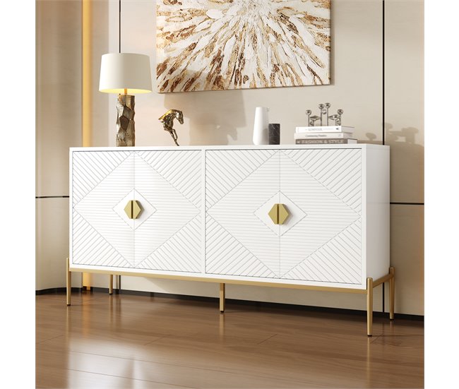 Aparador con 4 puertas 162 Blanco