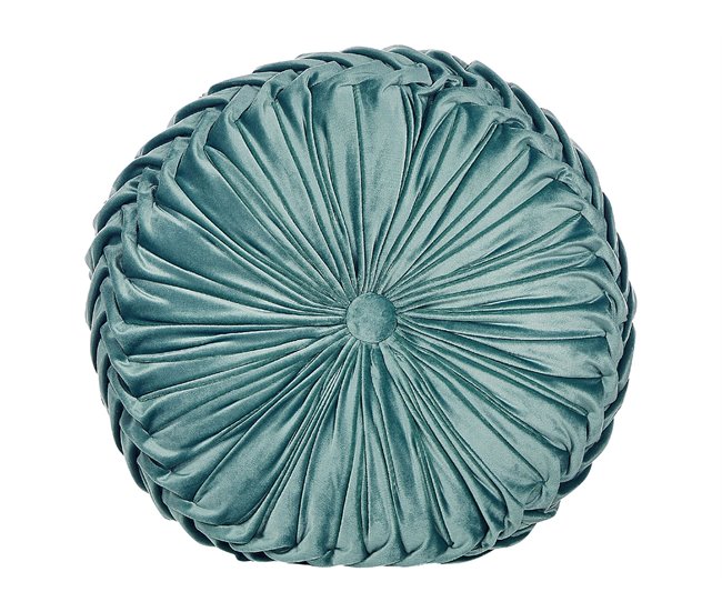 Beliani Cojín decorativo UDALA 40x40 Azul/ Verde