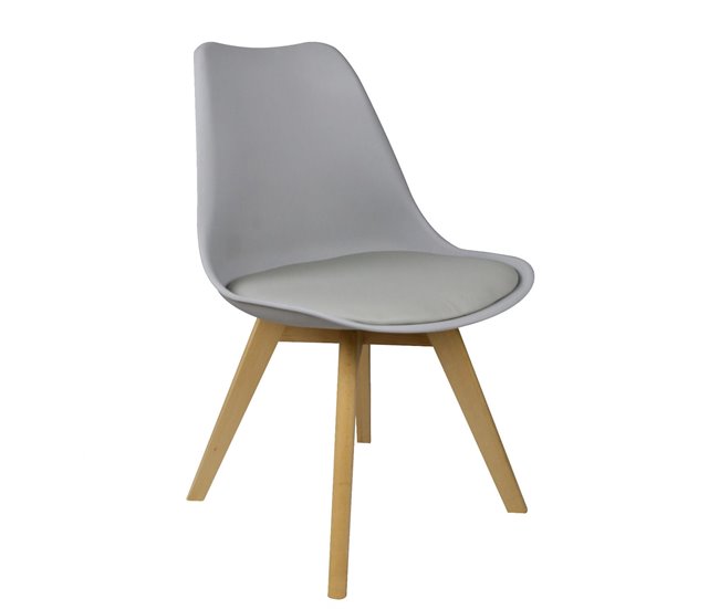 Pack Mesa Fija de Comedor o Cocina + 6 Sillas Nordic 138x80 Blanco/ Madera