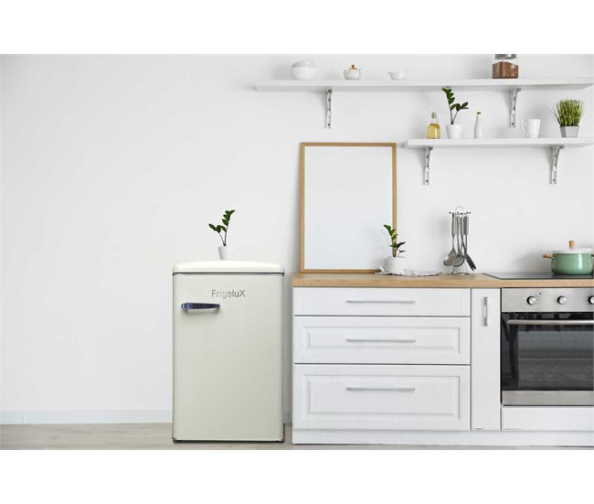 Frigorífico Table Top con congelador - Frigelux R4TT108RRE Crema