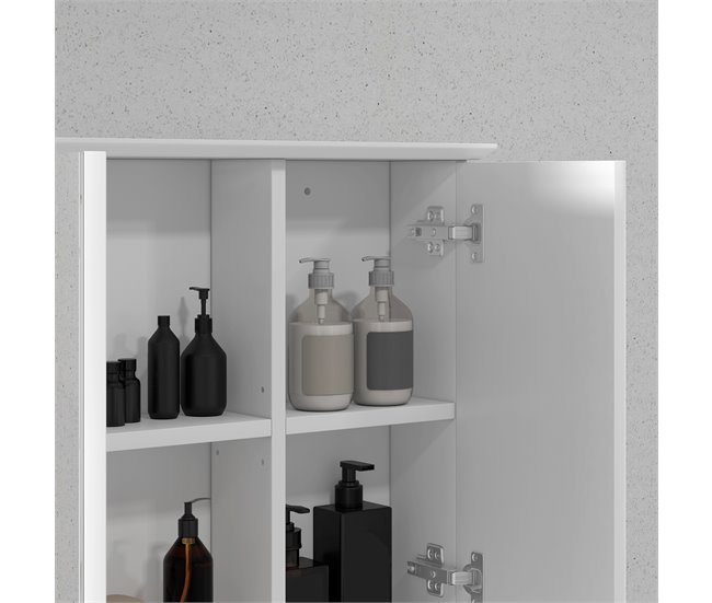 Armario de Baño MDF HOMCOM, hogar - baño Blanco