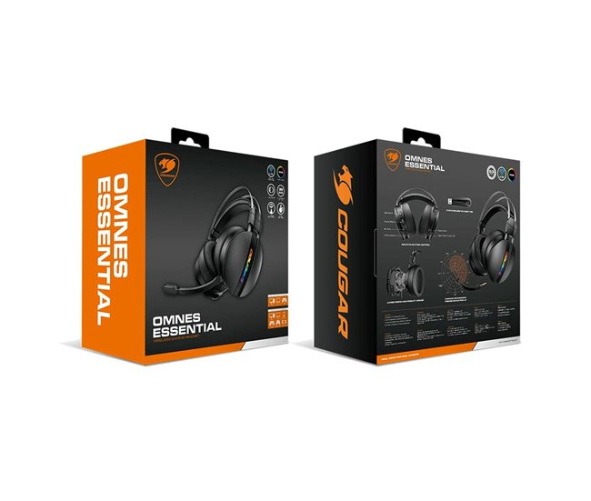Auriculares con Micrófono Gaming Omnes Essential Negro