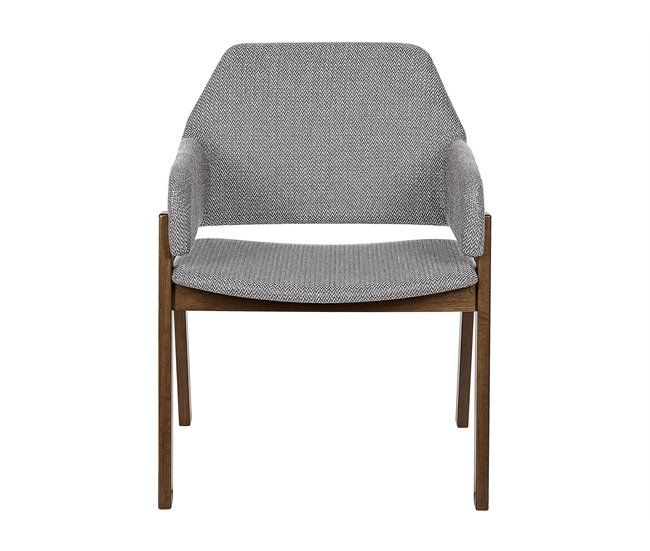 Beliani Silla de comedor ALBION Gris Claro