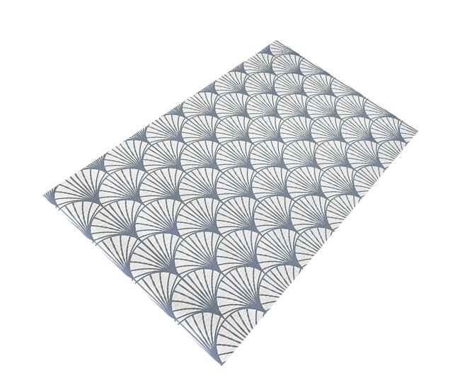 Acomoda Textil – Alfombra Vinílica Hidráulica para Hogar. 80x150 Azul Claro