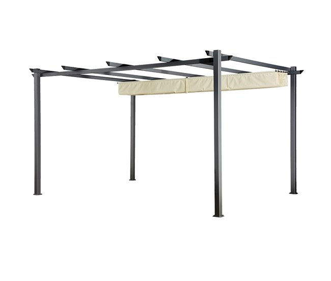 Pérgola autoportante CASSIS - estructura de aluminio 299x405 Beige