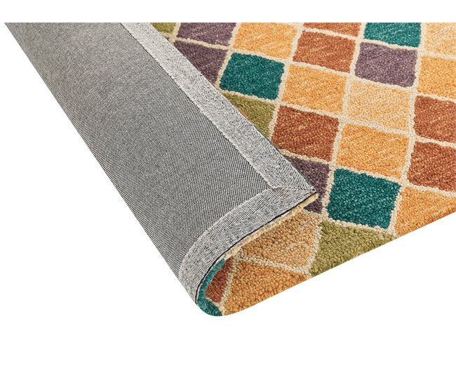 Beliani Alfombra de pelo corto KESKIN 200x200 Multicolor