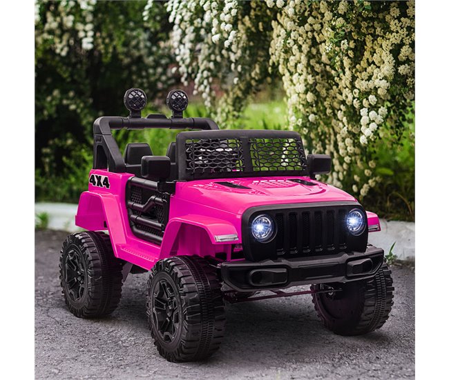 Coche Eléctrico Infantil PP, Metal HOMCOM Rosa